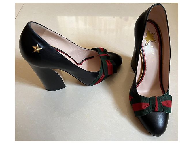 Décolleté Gucci in pelle nera taglia 38 Nero - vista 2
