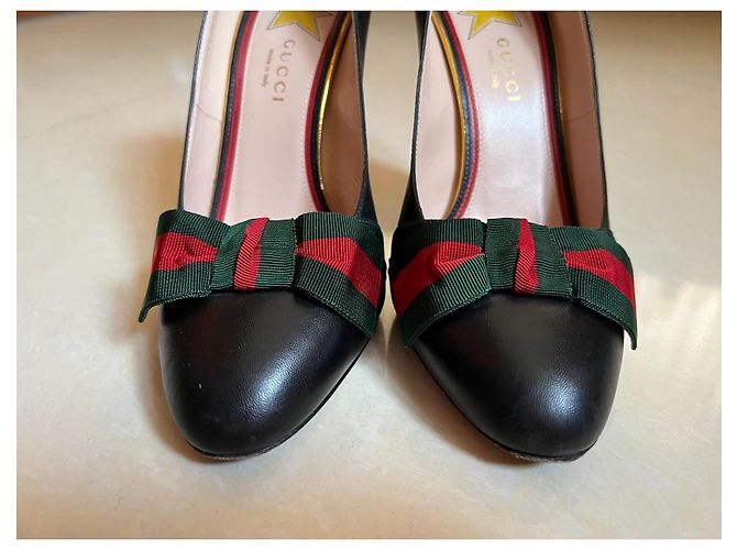 Décolleté Gucci in pelle nera taglia 38 Nero - vista 5