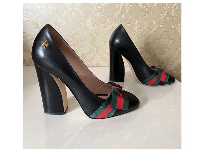 Décolleté Gucci in pelle nera taglia 38 Nero - vista 7