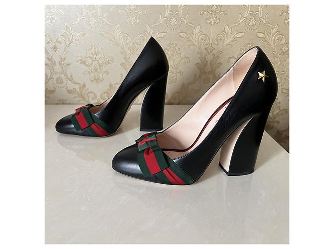 Décolleté Gucci in pelle nera taglia 38 Nero - vista 9