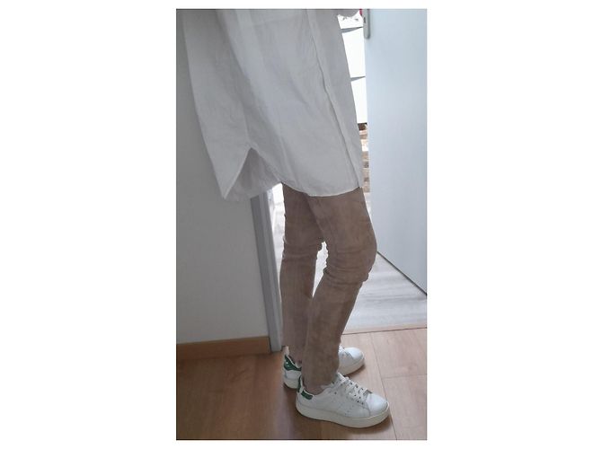 Leggings Ventcouvert de nubuck beige - vista 7