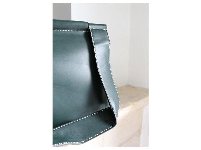 Borsa a mano Céline Tab Bag in pelle verde abete Verde scuro - vista 10