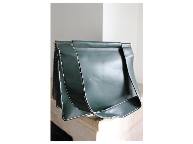 Borsa a mano Céline Tab Bag in pelle verde abete Verde scuro - vista 11