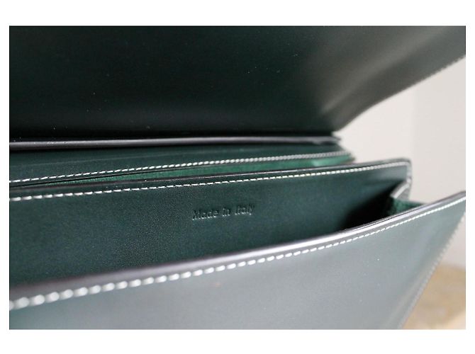 Borsa a mano Céline Tab Bag in pelle verde abete Verde scuro - vista 13