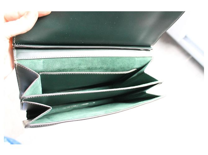 Borsa a mano Céline Tab Bag in pelle verde abete Verde scuro - vista 14