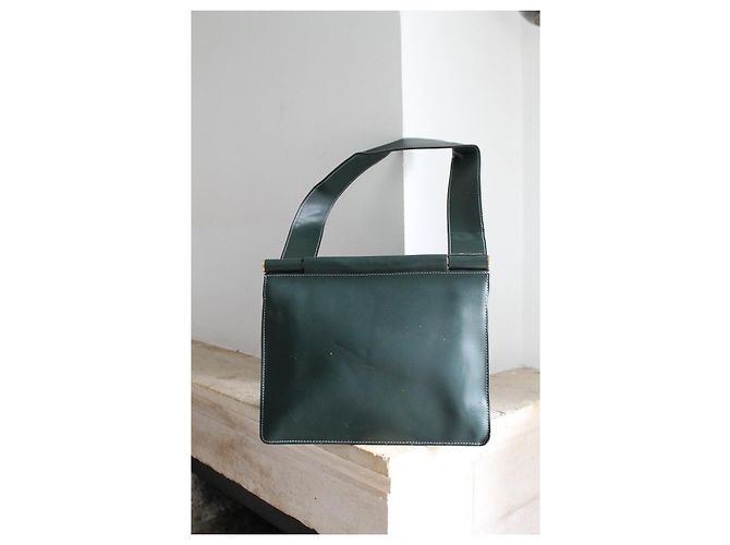 Borsa a mano Céline Tab Bag in pelle verde abete Verde scuro - vista 7
