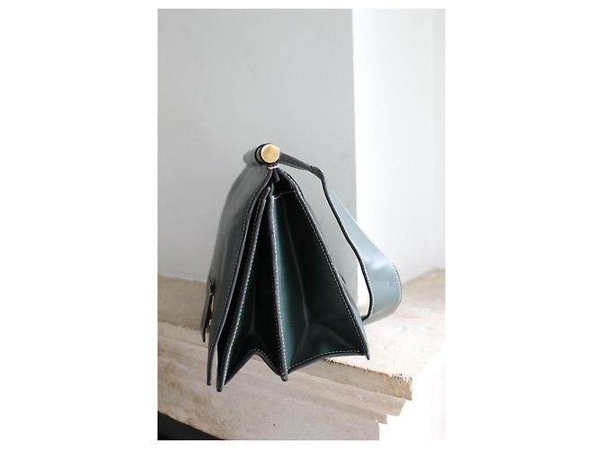 Borsa a mano Céline Tab Bag in pelle verde abete Verde scuro - vista 8