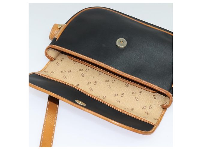 Borsa a spalla Christian Dior in pelle nera e oro Auth BA2030 Nero D'oro - vista 11