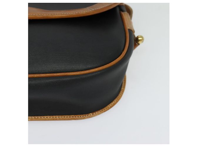 Borsa a spalla Christian Dior in pelle nera e oro Auth BA2030 Nero D'oro - vista 15