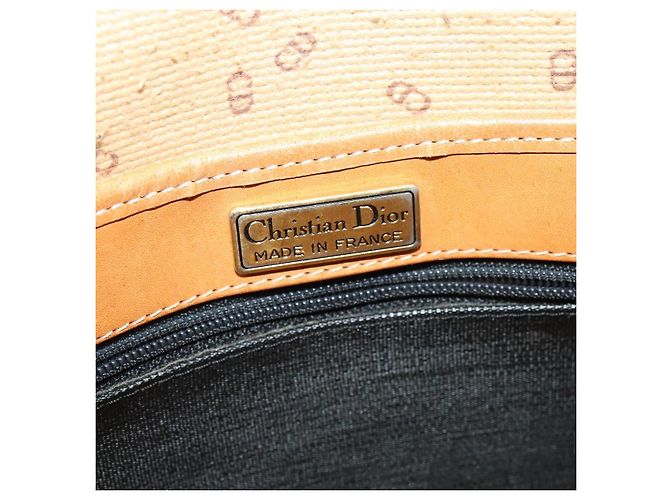 Borsa a spalla Christian Dior in pelle nera e oro Auth BA2030 Nero D'oro - vista 17