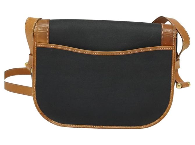 Borsa a spalla Christian Dior in pelle nera e oro Auth BA2030 Nero D'oro - vista 2