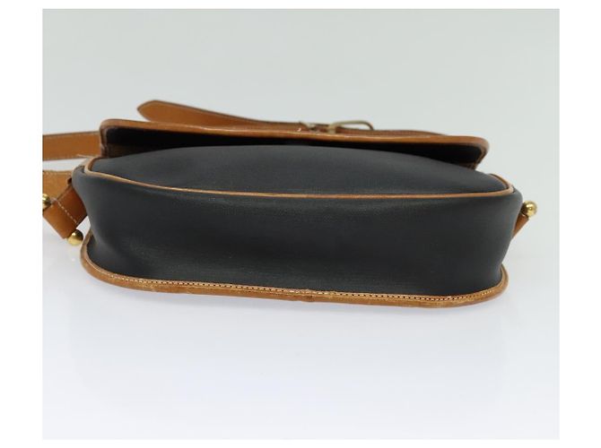 Borsa a spalla Christian Dior in pelle nera e oro Auth BA2030 Nero D'oro - vista 5