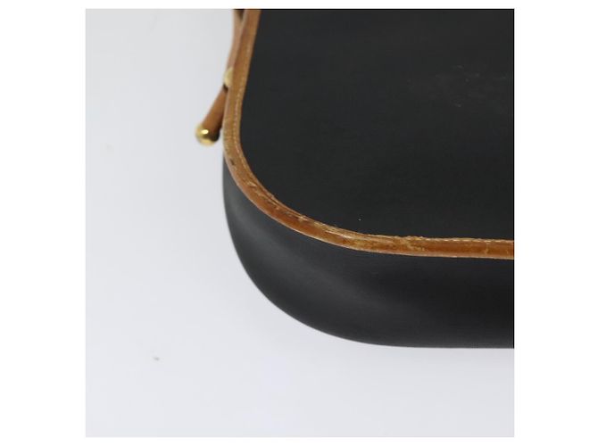 Borsa a spalla Christian Dior in pelle nera e oro Auth BA2030 Nero D'oro - vista 9