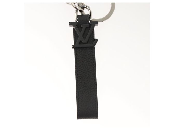 LOUIS VUITTON Dragon Nua Erogram Portachiavi in pelle nera M01194 LV Auth 122857 Nero - vista 2