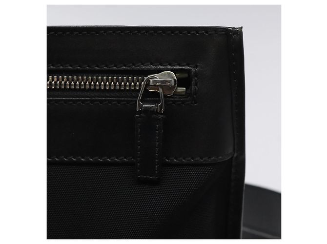 Borsa a Spalla GUCCI Nylon Nero Argento 92560 Auth ep8886 - vista 10