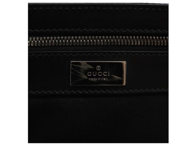 Borsa a Spalla GUCCI Nylon Nero Argento 92560 Auth ep8886 - vista 17