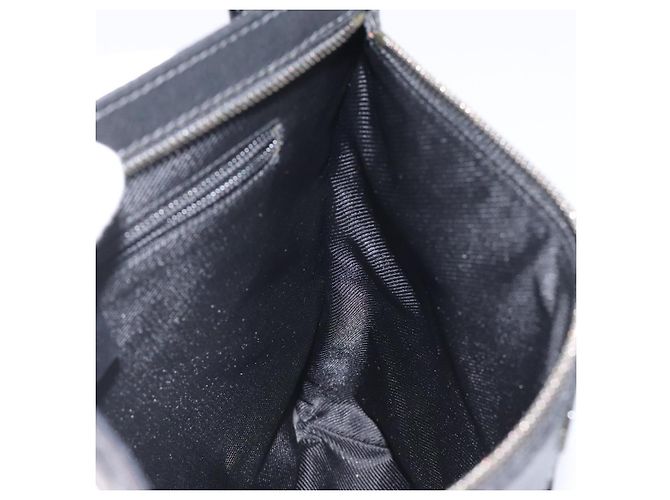 Borsa a Spalla GUCCI Nylon Nero Argento 92560 Auth ep8886 - vista 19