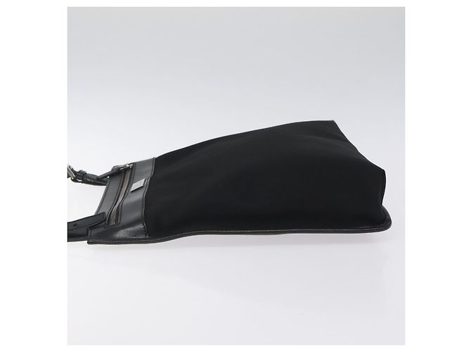 Borsa a Spalla GUCCI Nylon Nero Argento 92560 Auth ep8886 - vista 4