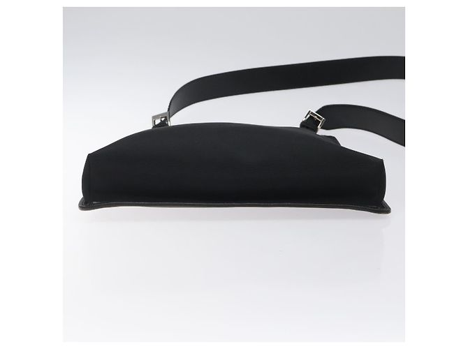 Borsa a Spalla GUCCI Nylon Nero Argento 92560 Auth ep8886 - vista 5