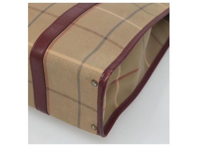 Autre Marque Borsa Tote Burberrys Nova Check in tela beige oro Auth sw663 D'oro - vista 15