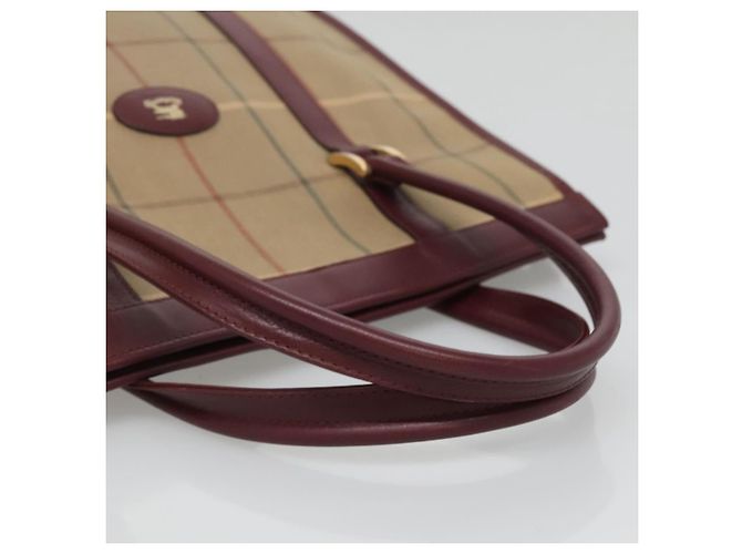 Autre Marque Borsa Tote Burberrys Nova Check in tela beige oro Auth sw663 D'oro - vista 7