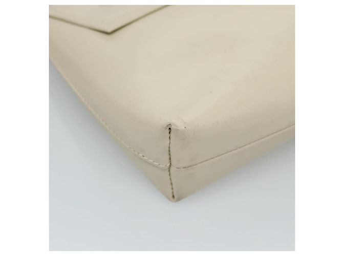 LOEWE Pouch Pelle Bianca Auth bs25555 Bianco - vista 14