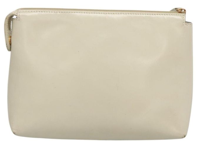 LOEWE Pouch Pelle Bianca Auth bs25555 Bianco - vista 2