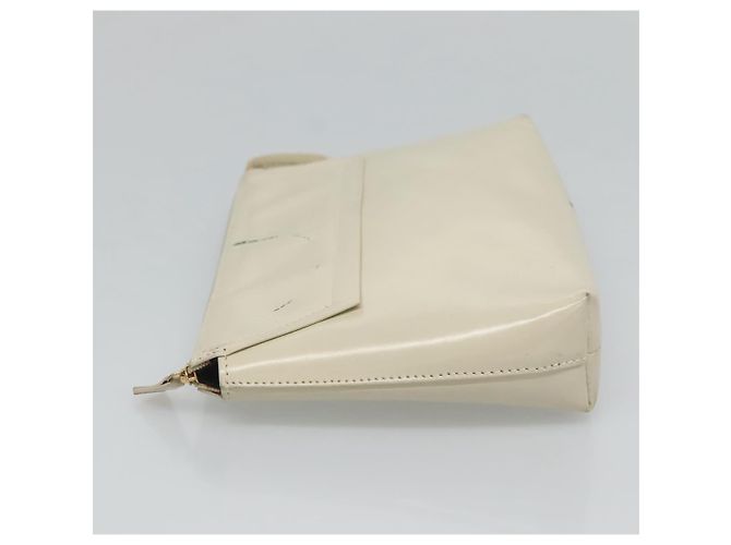 LOEWE Pouch Pelle Bianca Auth bs25555 Bianco - vista 4