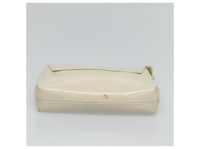 LOEWE Pouch Pelle Bianca Auth bs25555 Bianco - vista 6