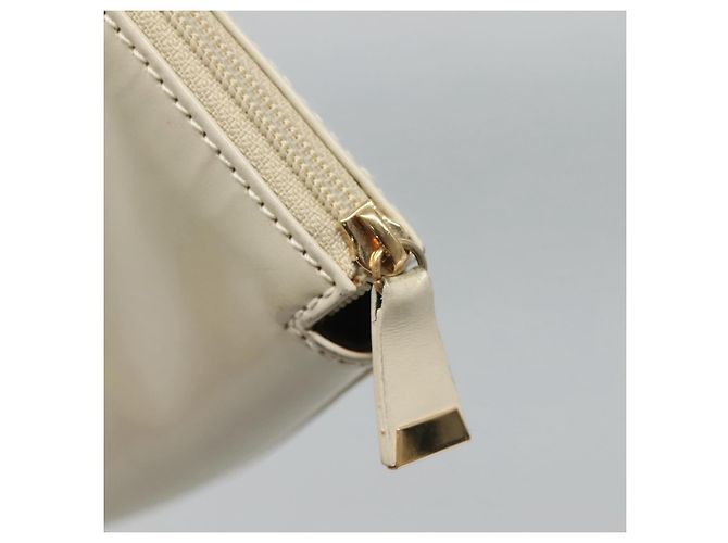 LOEWE Pouch Pelle Bianca Auth bs25555 Bianco - vista 8
