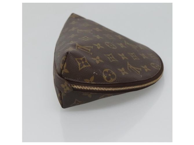 LOUIS VUITTON Pochette Cosmetica Demi Ronde Monogram M47520 LV Auth BA2009 Monogramma - vista 4