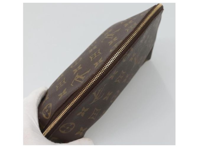 LOUIS VUITTON Pochette Cosmetica Demi Ronde Monogram M47520 LV Auth BA2009 Monogramma - vista 5
