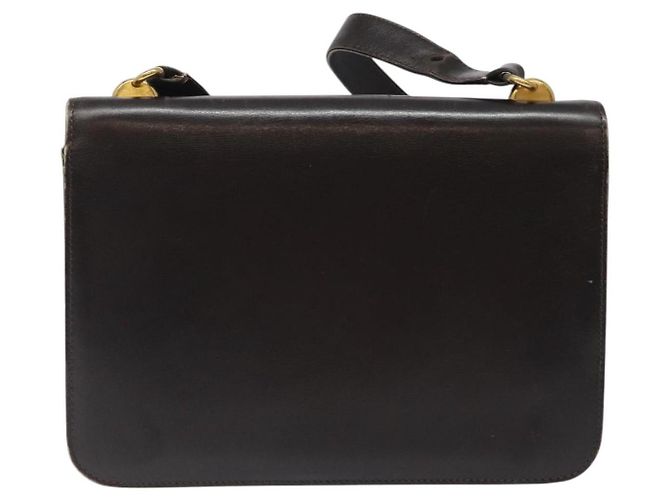 Borsa a Spalla GUCCI in Pelle Marrone Oro Auth 121613 D'oro - vista 2