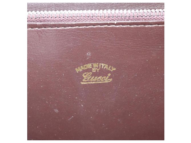 Borsa a Spalla GUCCI in Pelle Marrone Oro Auth 121613 D'oro - vista 20