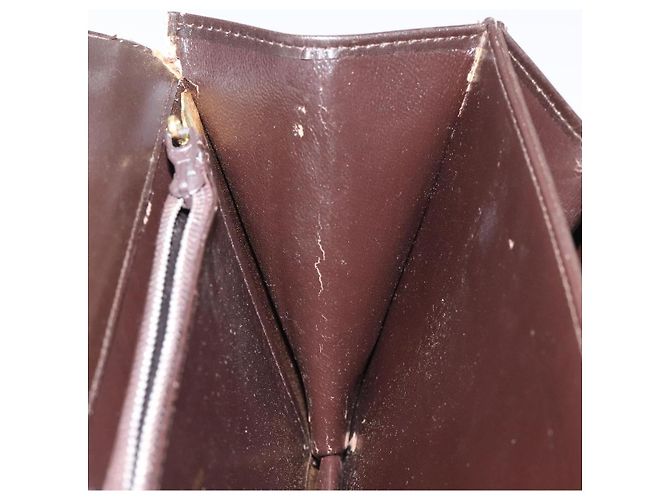 Borsa a Spalla GUCCI in Pelle Marrone Oro Auth 121613 D'oro - vista 21