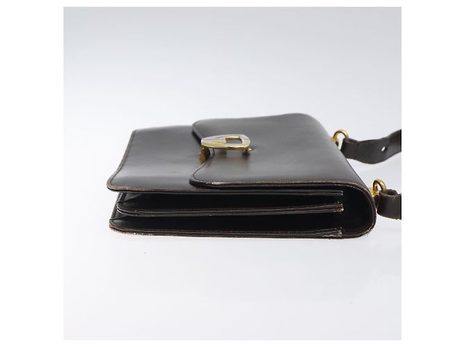 Borsa a Spalla GUCCI in Pelle Marrone Oro Auth 121613 D'oro - vista 3
