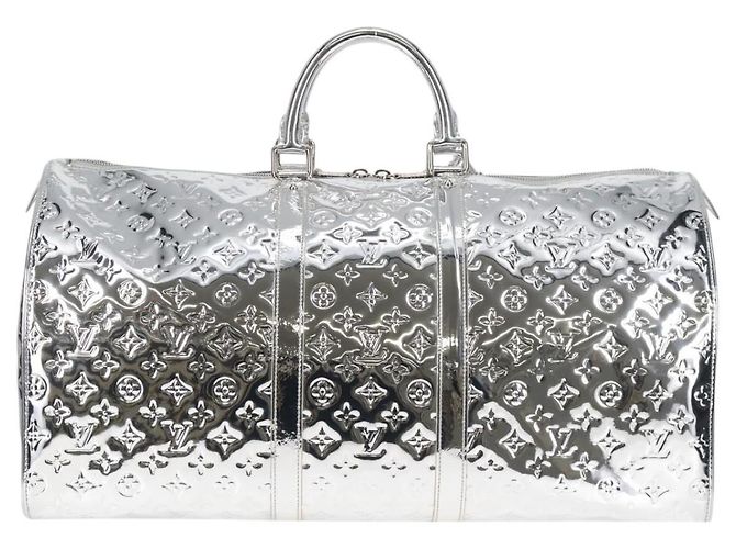 LOUIS VUITTON Monogram Miroir Keepall 55 Borsa Argento M95275 Auth yk18156SM - vista 2