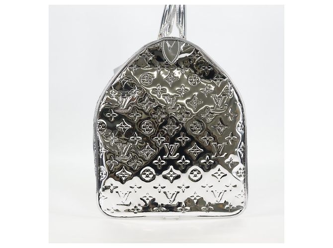 LOUIS VUITTON Monogram Miroir Keepall 55 Borsa Argento M95275 Auth yk18156SM - vista 3