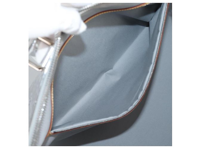 LOUIS VUITTON Monogram Miroir Keepall 55 Borsa Argento M95275 Auth yk18156SM - vista 32