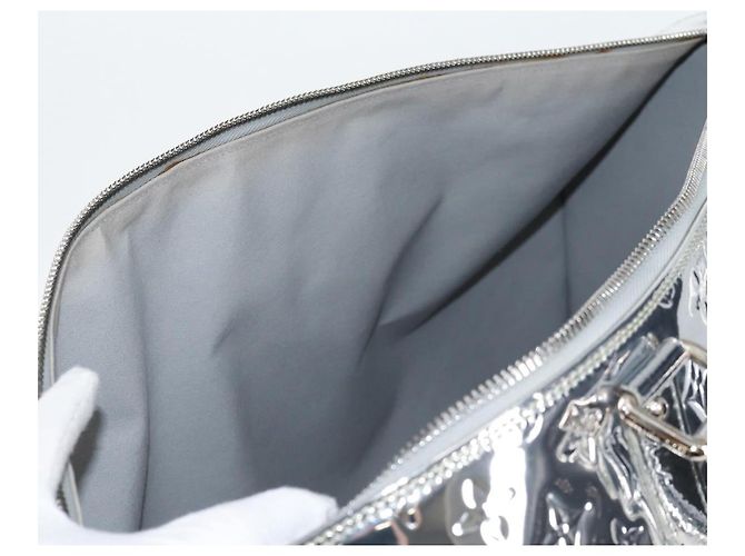 LOUIS VUITTON Monogram Miroir Keepall 55 Borsa Argento M95275 Auth yk18156SM - vista 33