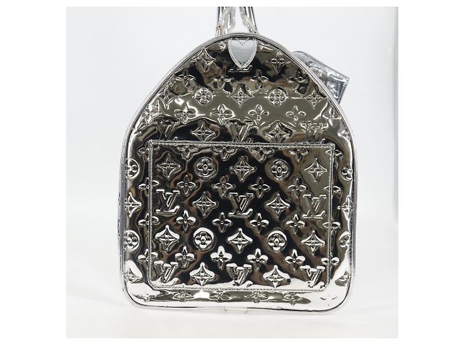 LOUIS VUITTON Monogram Miroir Keepall 55 Borsa Argento M95275 Auth yk18156SM - vista 4