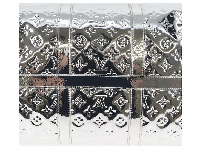 LOUIS VUITTON Monogram Miroir Keepall 55 Borsa Argento M95275 Auth yk18156SM - vista 6