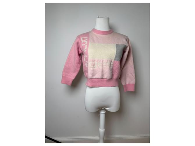 Vintage Courreges Wollpullover XS rosa Pink - Ansicht 12