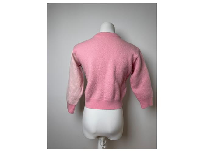 Vintage Courreges Wollpullover XS rosa Pink - Ansicht 13