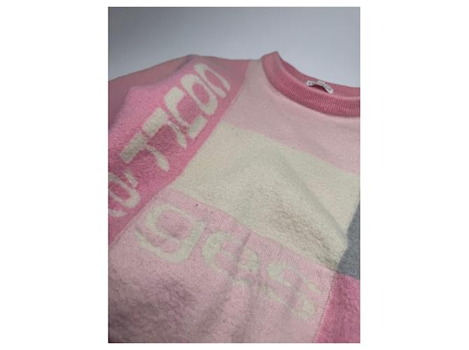 Vintage Courreges Wollpullover XS rosa Pink - Ansicht 14