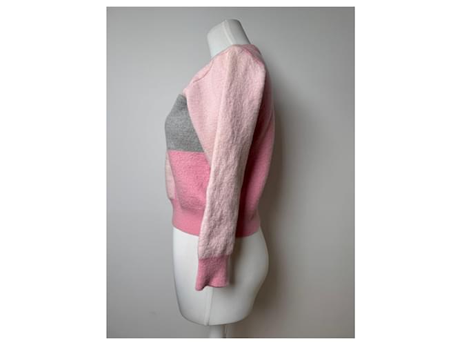 Vintage Courreges Wollpullover XS rosa Pink - Ansicht 2