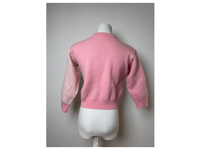 Vintage Courreges Wollpullover XS rosa Pink - Ansicht 3