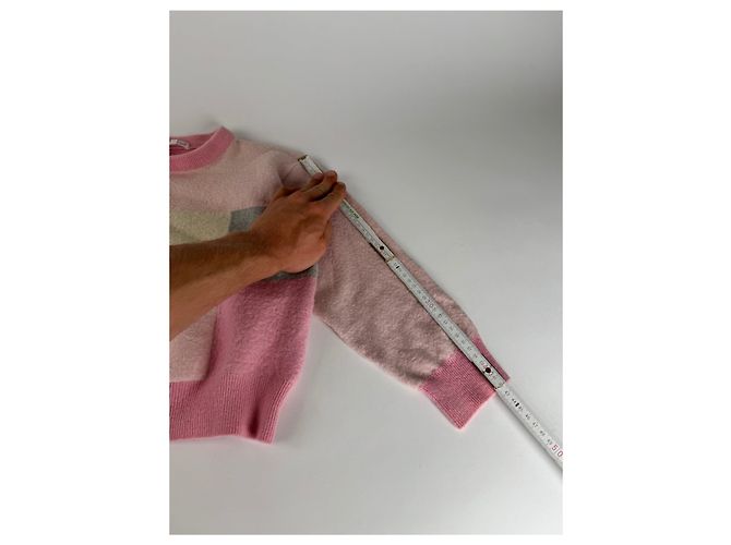Vintage Courreges Wollpullover XS rosa Pink - Ansicht 7