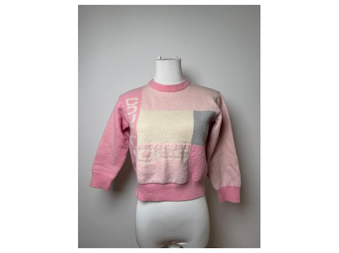 Vintage Courreges Wollpullover XS rosa Pink - Ansicht 8