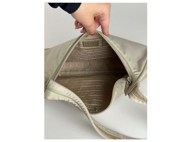 Vintage Prada Cleo Tasche beige - Ansicht 7